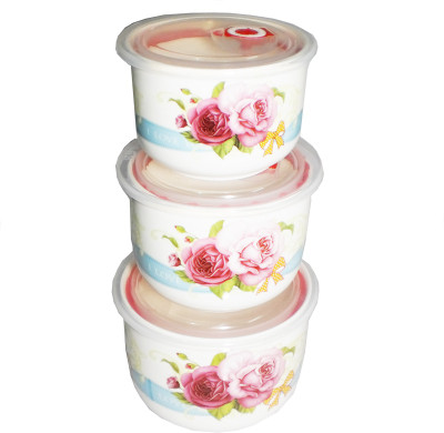 

M Megalite Luxurious MULTIDESIGNER printed serving pudding and decorative multipurpose Ceramic Bowl Set(Multicolor, Pack of 3)