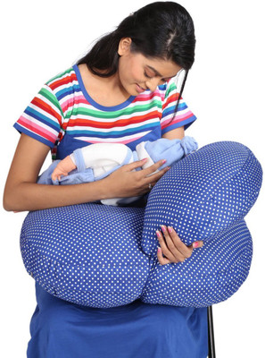 

MomToBe Single Baby Breastfeeding Pillow, Blue