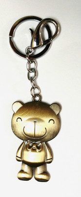 

RB Double sided teddy bear Key Chain(Gold)