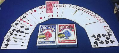 R.S.Magic Tricks BICYCLE INVISIBLE DECK (Pack of 2) 1+Red , 1+Blue(Blue)