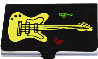 

LazyBrats Hand Painted 24 Card Holder(Set of 1, Yellow)