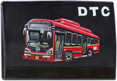 

LazyBrats Hand Painted Steel 24 Card Holder(Set of 1, Red)