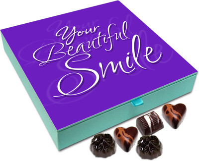 

Chocholik Gift Box - Your Beautiful Smile Is My Favorite Thing Chocolate Box - 9pc Truffles(108 g)