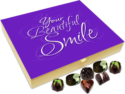 

Chocholik Gift Box - Your Beautiful Smile Is My Favorite Thing Chocolate Box - 20pc Truffles(240 g)