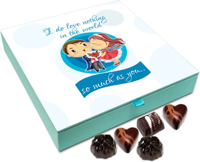 

Chocholik Gift Box - I Love Nothing In The World As Much As You Chocolate Box - 9pc Truffles(108 g)