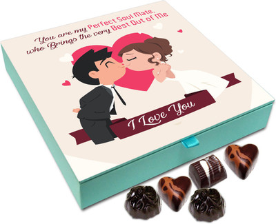 

Chocholik Gift Box - You Are MY Soul Mate And You Bring Out The Best In Me Chocolate Box - 9pc Truffles(108 g)