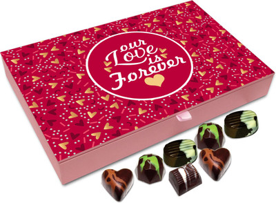 

Chocholik Gift Box - Our Love Will Be There Forever Chocolate Box - 12pc Truffles(144 g)