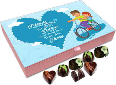 

Chocholik Gift Box - Friends Are Like Stars Chocolate Box - 12pc Truffles(144 g)