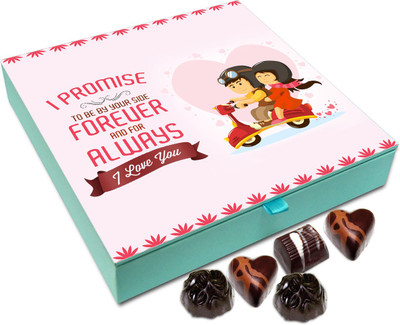 

Chocholik Gift Box - I Promise To Be With You Always Chocolate Box - 9pc Truffles(108 g)