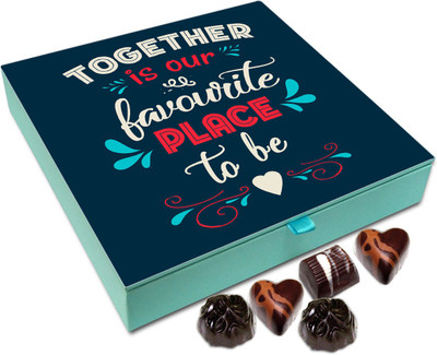 

Chocholik Gift Box - Together Is Our Favorite Place To Be Chocolate Box - 9pc Truffles(108 g)