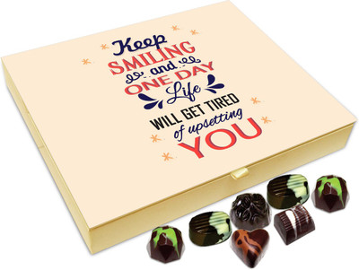 

Chocholik Gift Box - Always Keep Smiling Chocolate Box - 20pc Truffles(240 g)