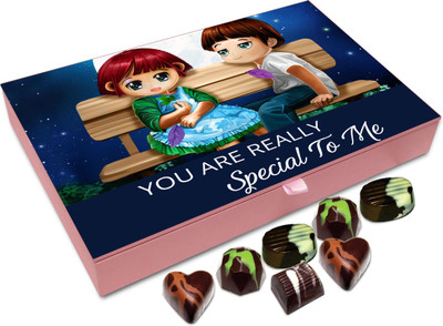 

Chocholik Gift Box - You Are Very Special To Me Chocolate Box - 12pc Truffles(144 g)
