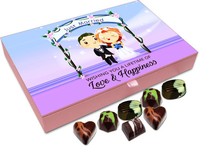 

Chocholik Gift Box - Wishing You A Lifetime Of Love And Happiness Chocolate Box - 12pc Truffles(144 g)