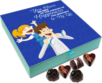 

Chocholik Gift Box - You Have No Idea About The Happiness You Brought In My Life Chocolate Box - 9pc Truffles(108 g)