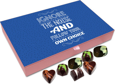 

Chocholik Gift Box - Ignore The Noise And Follow Your Own Choice Chocolate Box - 12pc Truffles(144 g)