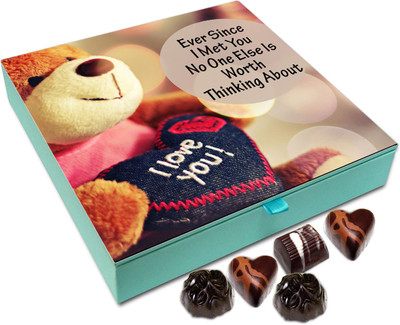 

Chocholik Gift Box - Ever Since I Met You Nothing Else Is Worth Thinking About Chocolate Box - 9pc Truffles(108 g)
