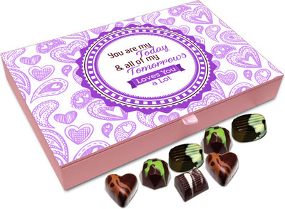 

Chocholik Gift Box - You Are My Today And Tomorrow Chocolate Box - 12pc Truffles(144 g)