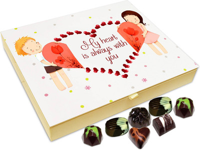 

Chocholik Gift Box - My Heart Is Always With You Chocolate Box - 20pc Truffles(240 g)