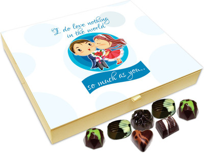 

Chocholik Gift Box - I Love Nothing In The World As Much As You Chocolate Box - 20pc Truffles(240 g)