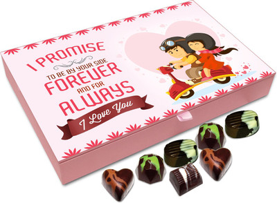 

Chocholik Gift Box - I Promise To Be With You Always Chocolate Box - 12pc Truffles(144 g)
