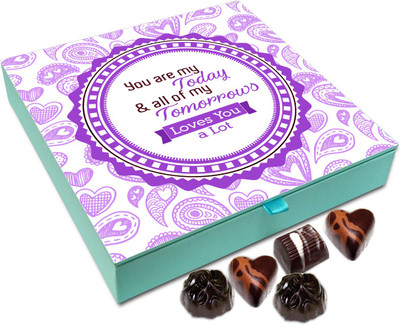 

Chocholik Gift Box - You Are My Today And Tomorrow Chocolate Box - 9pc Truffles(108 g)