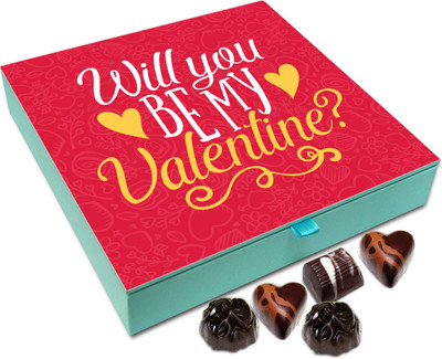 

Chocholik Gift Box - Will You Be My Valentine Chocolate Box - 9pc Truffles(108 g)