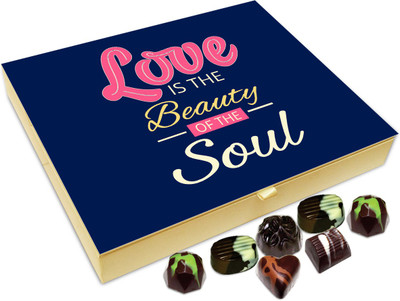 

Chocholik Gift Box - Love Is The Beauty Of Soul Chocolate Box - 20pc Truffles(240 g)
