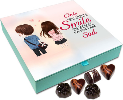 

Chocholik Gift Box - Only You Can Put A Smile On My Face Chocolate Box - 9pc Truffles(108 g)