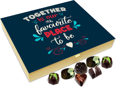 

Chocholik Gift Box - Together Is Our Favorite Place To Be Chocolate Box - 20pc Truffles(240 g)