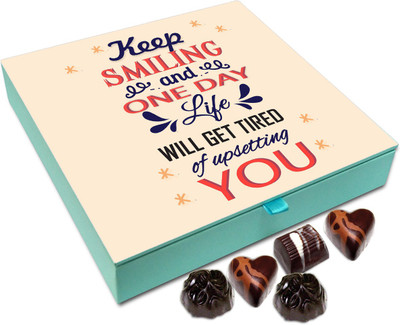 

Chocholik Gift Box - Always Keep Smiling Chocolate Box - 9pc Truffles(108 g)