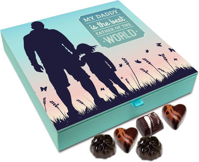 

Chocholik Gift Box - My Dad Is The Best Father In The World Chocolate Box - 9pc Truffles(108 g)