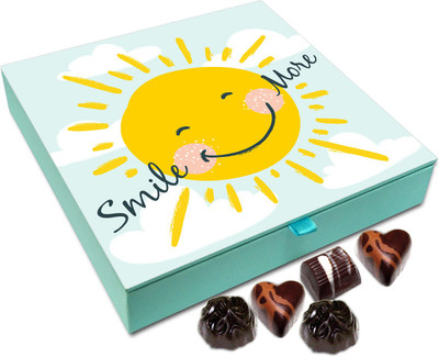 

Chocholik Gift Box - Stay Happy And Smile More Chocolate Box - 9pc Truffles(108 g)