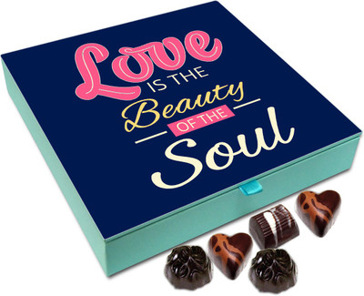 

Chocholik Gift Box - Love Is The Beauty Of Soul Chocolate Box - 9pc Truffles(108 g)