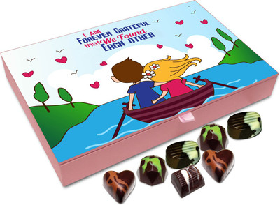 

Chocholik Gift Box - I Am Forever Grateful That We Found Each Other Chocolate Box - 12pc Truffles(144 g)