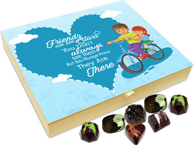 

Chocholik Gift Box - Friends Are Like Stars Chocolate Box - 20pc Truffles(240 g)