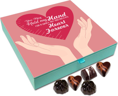 

Chocholik Gift Box - You Will Hold My Heart Forever Chocolate Box - 9pc Truffles(108 g)