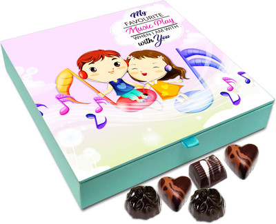

Chocholik Gift Box - My Favorite Music Plays When I am With You Chocolate Box - 9pc Truffles(108 g)