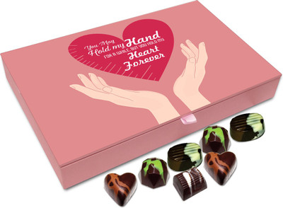

Chocholik Gift Box - You Will Hold My Heart Forever Chocolate Box - 12pc Truffles(144 g)