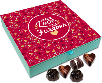 

Chocholik Gift Box - Our Love Will Be There Forever Chocolate Box - 9pc Truffles(108 g)