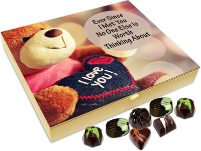

Chocholik Gift Box - Ever Since I Met You Nothing Else Is Worth Thinking About Chocolate Box - 20pc Truffles(240 g)