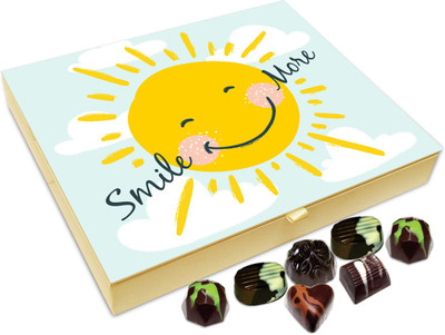 

Chocholik Gift Box - Stay Happy And Smile More Chocolate Box - 20pc Truffles(240 g)