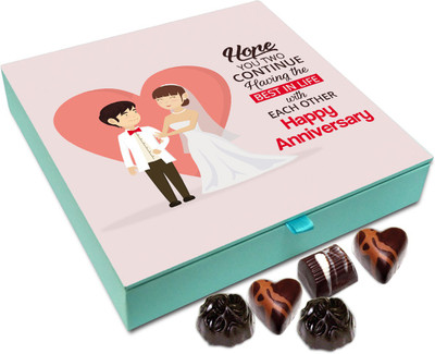 

Chocholik Gift Box - Hope You Two Continue Having The Best In Life Chocolate Box - 9pc Truffles(108 g)