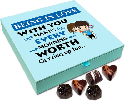 

Chocholik Gift Box - Being In Love With You Makes Every Morning Worth Getting Up For Chocolate Box - 9pc Truffles(108 g)