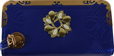 

Glitters Online Casual Blue Clutch