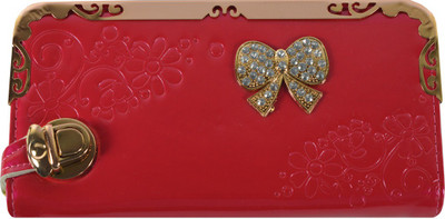 

Glitters Online Casual Red Clutch