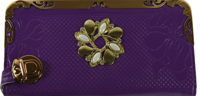 

Glitters Online Casual Purple Clutch