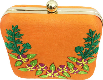 

CLUTCHKARTBAGS Party Orange Clutch