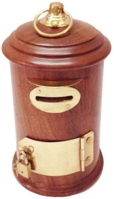 

VAS Collection Home wooden post office shape money bank / coin bank / piggy bank Coin Bank(Brown)