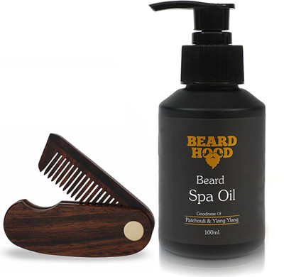 

Beardhood Folding Beard Comb & Beard Spa Oil (100ml)(Set of 2)