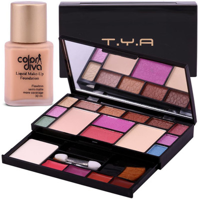 

ColorDiva Diwali Sepecial Combo Pack With Make-Pallete & Frosted Foundation 30ml(Set of 2)